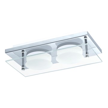 Eglo 75327 - LED griestu gaismeklis ABIOLA 2xLED/6W/230V spīdīgs hroms