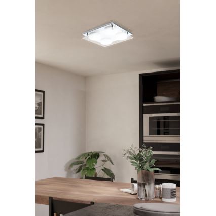 Eglo 75329 - LED griestu gaismeklis ABIOLA 4xLED/6W/230V spīdīgs hroms