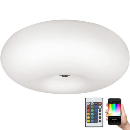 Eglo 75353 - LED RGBW Aptumšojama griestu lampa OPTICA-C 2xE27/7,5W/230V d. 35 cm + tālvadības pults