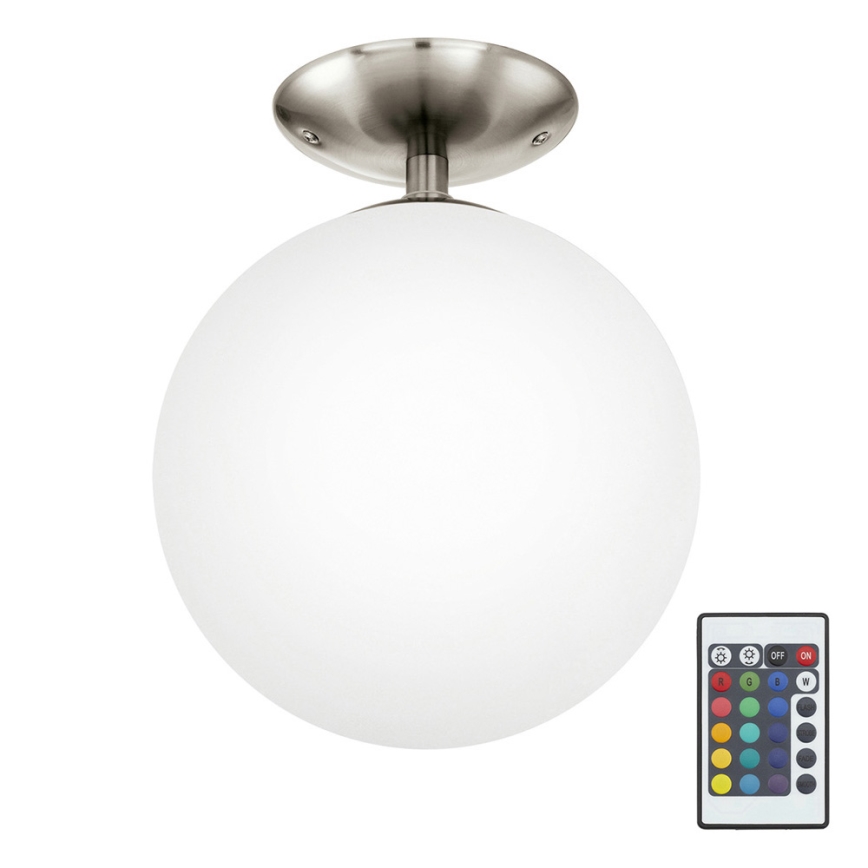 Eglo 75358 - RGBW Aptumšojama griestu lampa RONDO-C 1xE27/7,5W/23V d. 25 cm + tālvadības pults