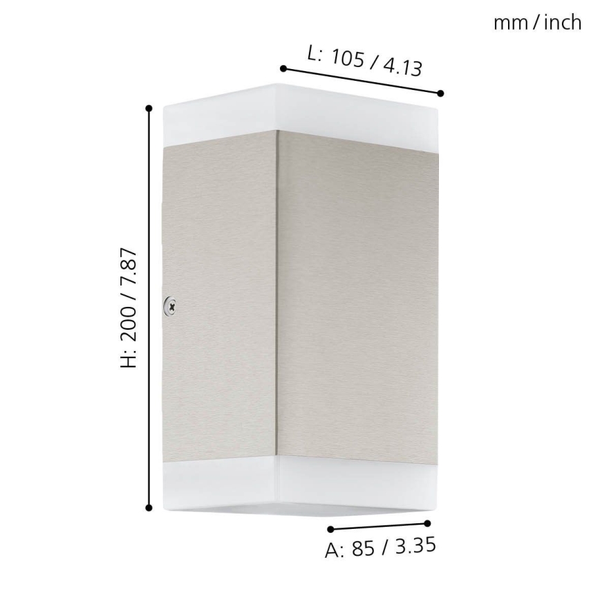 Eglo - LED Āra sienas lampa 2xGU10/4,6W/230V IP44