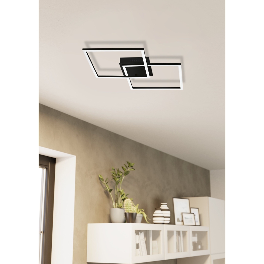 Eglo - LED Aptumšojama virsapmetuma lustra LED/28W/230V 3000-6500K + tālvadības pults