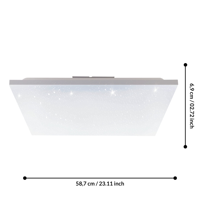 Eglo 75618 - LED Virsapmetuma panelis CALEMAR-S LED/32W/230V 4000K 60x60 cm
