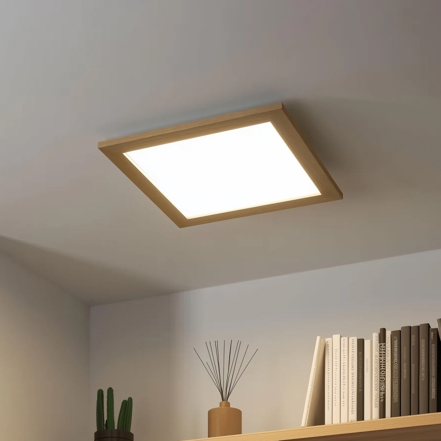 Eglo 75643 - LED Griestu lampa CALEMAR LED/19W/230V 4000K 43,7x 43,7 cm ozols