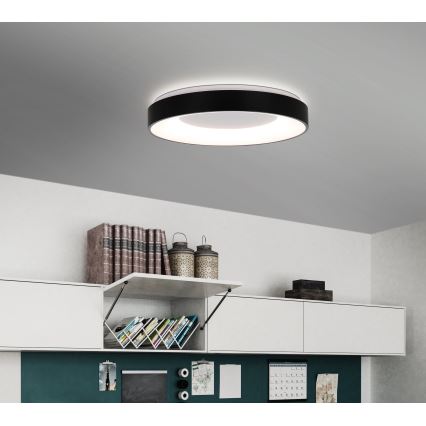 Eglo 75661 - LED Aptumšojama griestu lampa JUTIO 4xLED/8,1W/230V melna + tālvadības pults