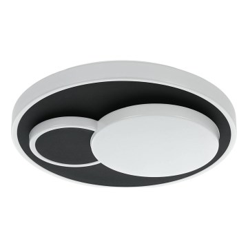 Eglo 75665 - LED Griestu lampa LEPRESO LED/19,5W/230V d. 38,5 cm melna