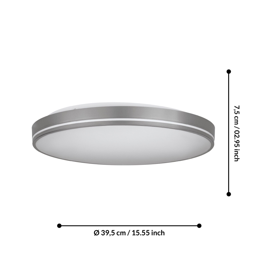 Eglo - LED Aptumšojama griestu lampa LED/22W/230V 3000-6500K + tālvadības pults