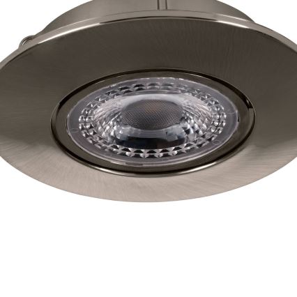 Eglo 75765 - KOMPLEKTS 3x LED Iegremdējama lampa ZUJAR LED/3,4W/230V matēts hroms