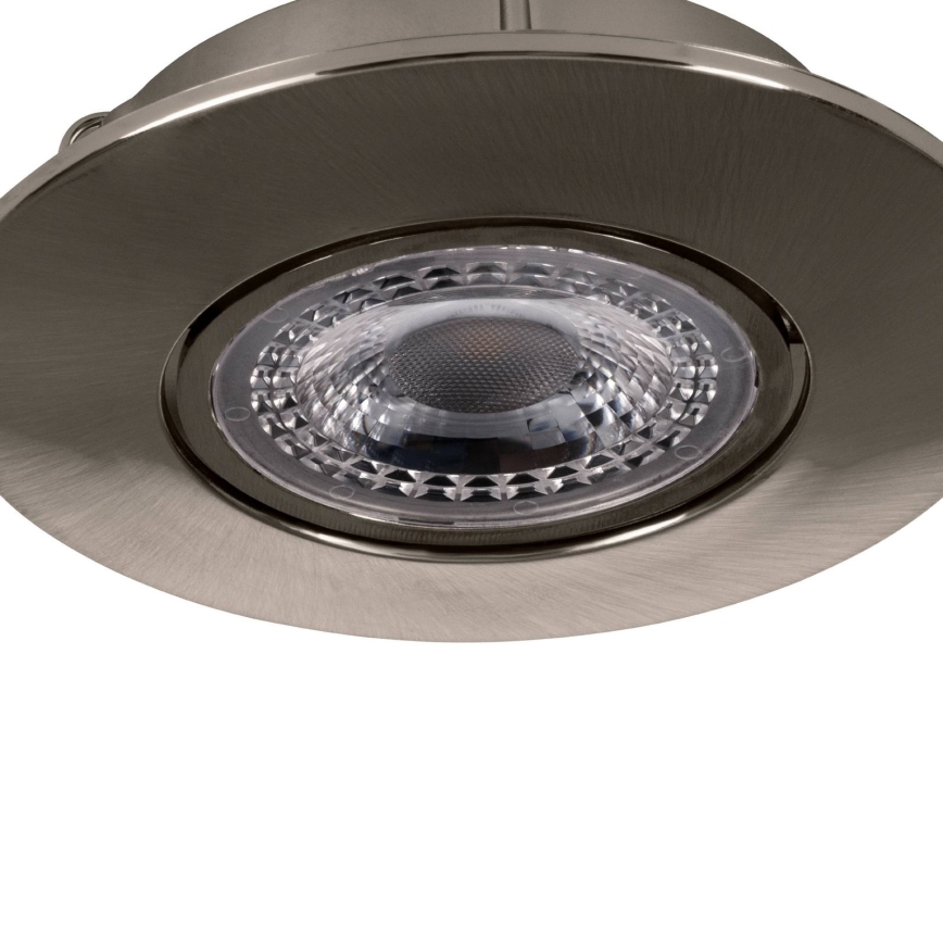 Eglo 75765 - KOMPLEKTS 3x LED Iegremdējama lampa ZUJAR LED/3,4W/230V matēts hroms