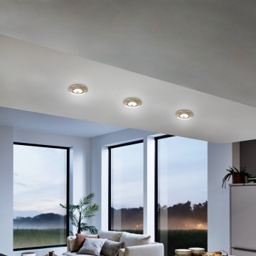 Eglo 75765 - KOMPLEKTS 3x LED Iegremdējama lampa ZUJAR LED/3,4W/230V matēts hroms