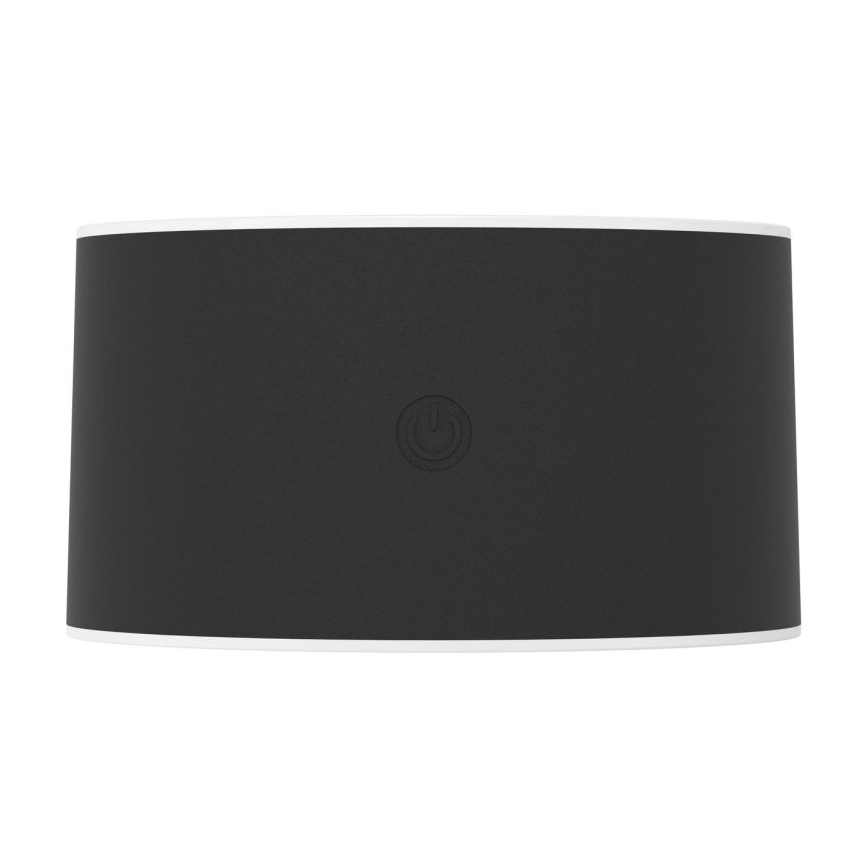 Eglo - LED dimmējams uzlādējams skārienvadāms ārējais sienas gaismeklis LED/5W/5V 2000 mAh 3000/4000/6500K IP44 melns