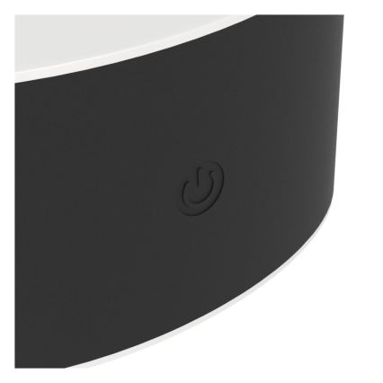 Eglo - LED dimmējams uzlādējams skārienvadāms ārējais sienas gaismeklis LED/5W/5V 2000 mAh 3000/4000/6500K IP44 melns