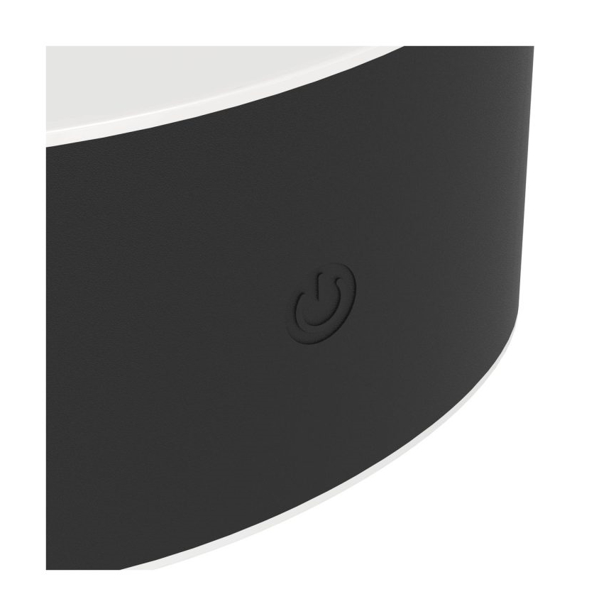 Eglo - LED dimmējams uzlādējams skārienvadāms ārējais sienas gaismeklis LED/5W/5V 2000 mAh 3000/4000/6500K IP44 melns