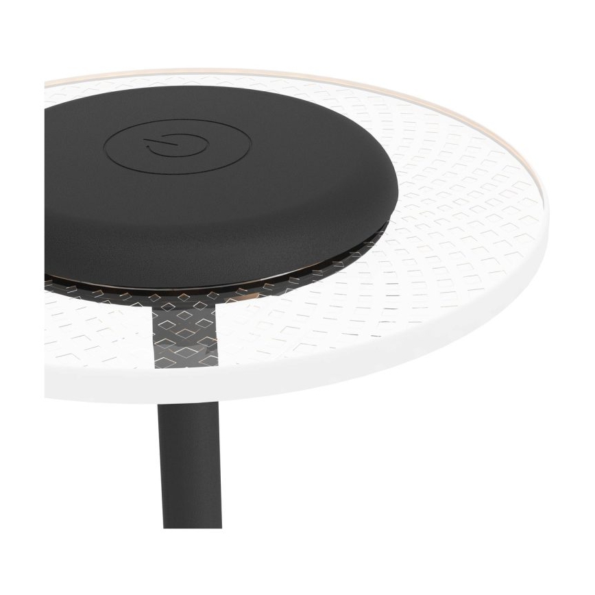 Eglo - LED RGBW regulējama, uzlādējama pieskārienjūtīga galda lampa LED/5V 2000 mAh melna