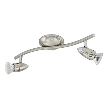 Eglo 78023 - LED Starmetis MAGNUM 2xGU10/3W/230V 3000K matēts hroms