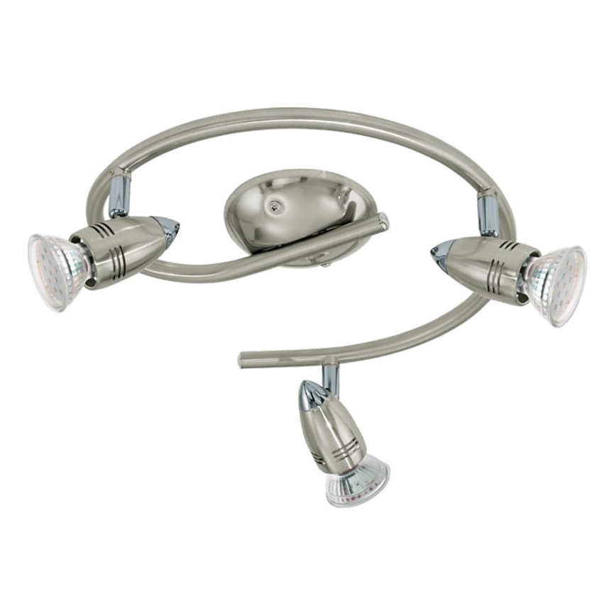 Eglo 78024 - LED Sienas starmetis MAGNUM 3xGU10/3W/230V 3000K matēts hroms