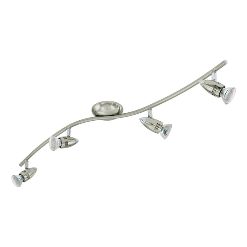 Eglo 78025 - LED Starmetis MAGNUM 4xGU10/3W/230V 3000K matēts hroms