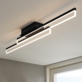 Eglo 780433 - LED vannas istabas griestu gaismeklis YANGUAS 2xLED/11W/230V 3000K IP44 melna