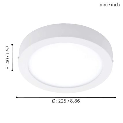 Eglo 78201 - LED Griestu lampa FUEVA LED/16,5W/230V