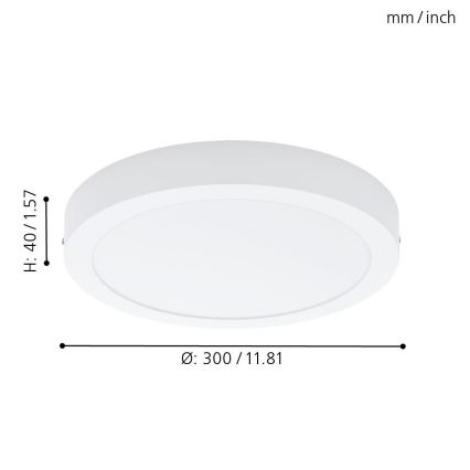 Eglo 78203 - LED Griestu lampa FUEVA LED/22W/230V