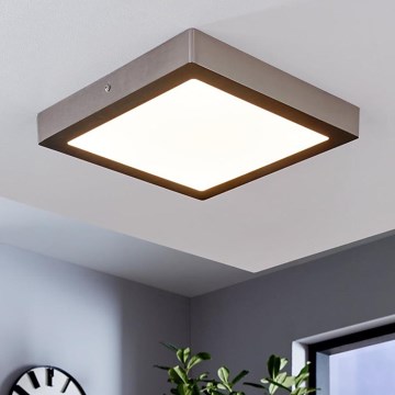 Eglo 78218 - LED griestu lampa FUEVA LED/22W/230V 30x30 cm matēts hroms