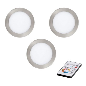 Eglo 78661 - KOMPLEKTS 3x LED Aptumšojams piekaramo griestu gaimseklis TINUS LED/6W/230V + TP