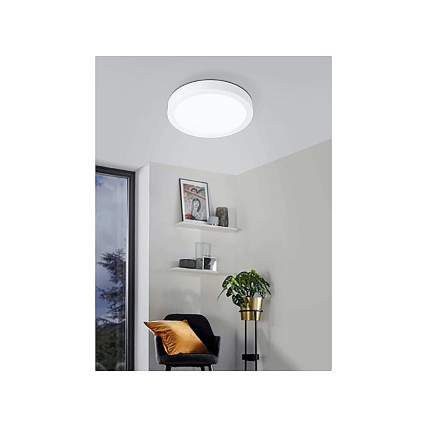 Eglo 78668 - LED griestu gaismeklis FUEVA LED/17W/230V Ø 21 cm balts