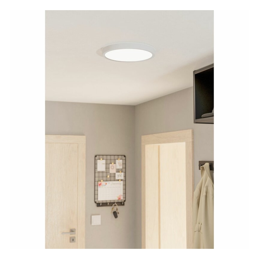 Eglo 78669 - LED griestu gaismeklis FUEVA LED/20,5W/230V Ø 28,5 cm balts