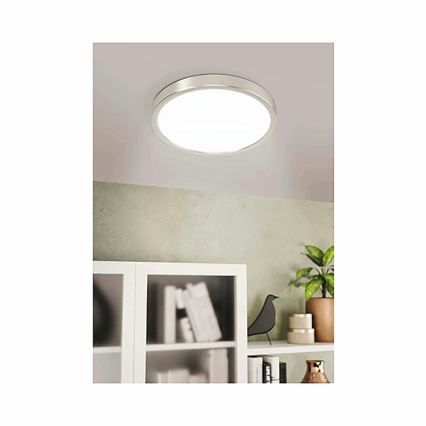 Eglo 78674 - LED griestu lampa FUEVA LED/20,5W/230V Ø 28,5 cm matēts hroms