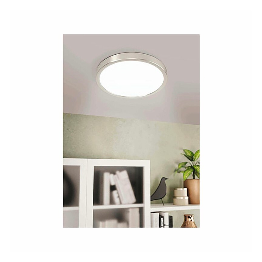 Eglo 78674 - LED griestu lampa FUEVA LED/20,5W/230V Ø 28,5 cm matēts hroms