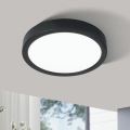 Eglo 78676 - LED griestu gaismeklis FUEVA LED/17W/230V Ø 21 cm melns