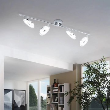 Eglo 78684 - LED spotgaismeklis DORNES 4xLED/4,5W/230V glancēts hroms