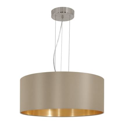 Eglo 78693 - Lustra ar auklu MASERLO 3xE27/60W/230V d. 53 cm bēša/varš