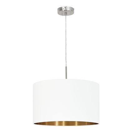 Eglo 78695 - Lustra ar auklu PASTERI 1xE27/60W/230V balta