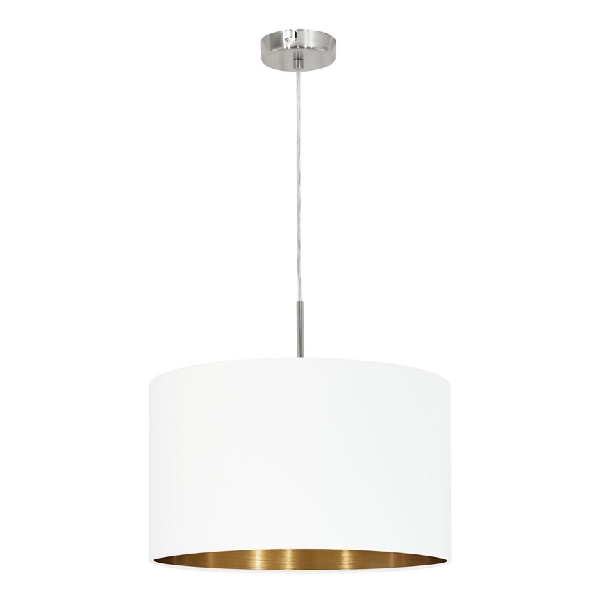 Eglo 78695 - Lustra ar auklu PASTERI 1xE27/60W/230V balta