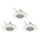 Eglo 78704 - KOMPLEKTS 3x LED Iegremdējama lampa PENETO 1xGU10/3,3W/230V balta