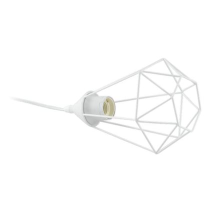 Eglo 79085 - Galda lampa ar spraudni BYRON 1xE27/60W/230V balta