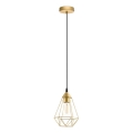 Eglo 79259 - Karājamā lampa ar vadu BYRON 1xE27/60W/230V misiņa krāsā