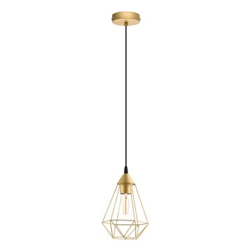 Eglo 79259 - Karājamā lampa ar vadu BYRON 1xE27/60W/230V misiņa krāsā