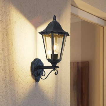 Eglo 79267 - Āra sienas lampa NAVEDO 1xE27/60W/230V IP44