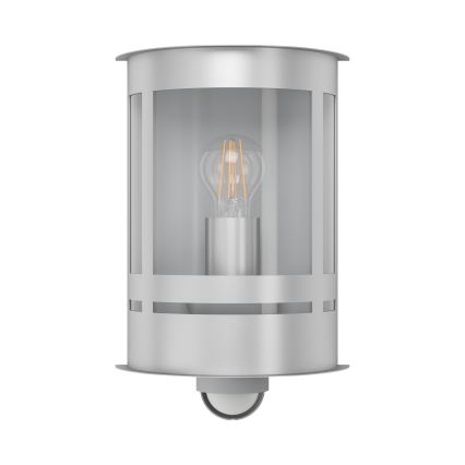 Eglo 79286 - Āra sienas lampa ar krēslas un kustības sensoru TRIBANO 1xE27/60W/230V IP44