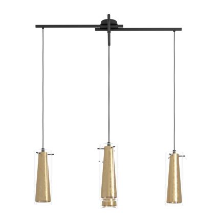 Eglo 79344 - Lustra ar auklu PINTO GOLD 4xE27/40W/230V zelta