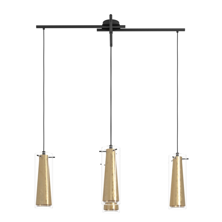 Eglo 79344 - Lustra ar auklu PINTO GOLD 4xE27/40W/230V zelta