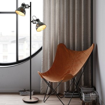 Eglo 79369 - Grīdas lampa BARNSTAPLE 2xE27/40W/230V