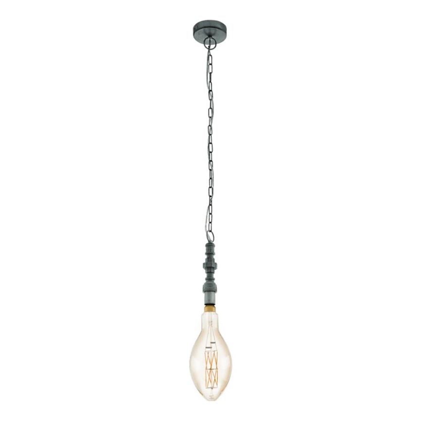 Eglo 79407 - LED lustra uz ķēdes PENSILVA 1xE27/8W/230V melna