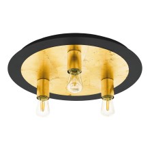 Eglo 79451 - Griestu lampa BONASORT 3xE27/60W/230V zelta