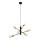 Eglo 79453 - Lustra ar auklu SAN ROBERTO 6xE27/60W/230V melna/zelta