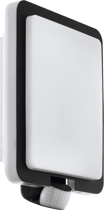 Eglo 79546 - Āra sienas gaismeklis ar kustības sensoru MUSSOTTO 1xE27/28W/230V IP44