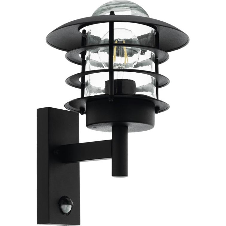 Eglo 79555 - Āra sienas lampa ar sensoru ZAMALENA 1xE27/60W/230V IP44