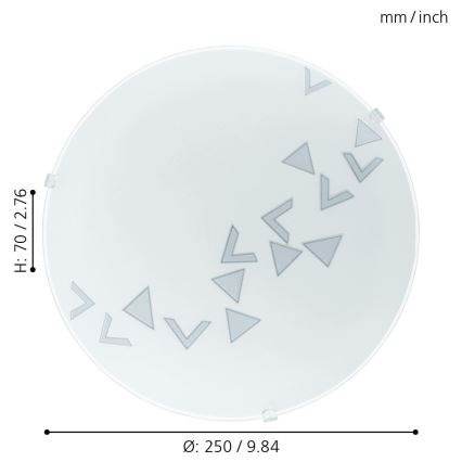 Eglo - Griestu lampa 1xE27/60W/230V